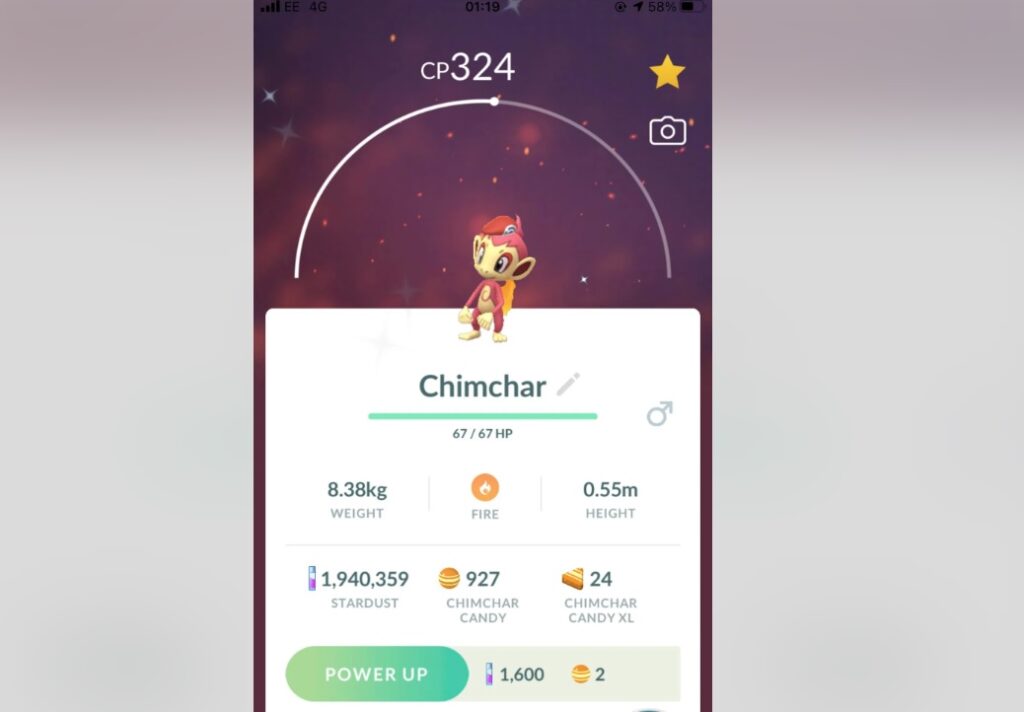 This images shows Chimchar in pokemon go games. It's related to an article that helps to find best chimchar nicknames but also cool name for chimchar and cute name for chimchar